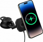 Spigen car holder ITS35W-3 Onestep Pro 3 Magnetic do MagSafe Windshield & Dashboard Car Mount Wireless Charger black