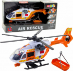 LeanToys Rescue Helicopter Hook Stretcher Lights Sounds 1:14