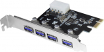 Logilink PCI Express Karte, 4x USB 3.0