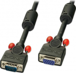 LINDY VGA Kabel M/F schwarz 0.5m HD15 M/F DDC-capable