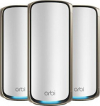 NETGEAR ORBI 970 MESH-WIFI-7-SET OF 3, QUAD-BAND-MESH WHITE