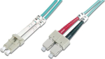 DIGITUS LWL Patchkabel LC -> SC 3.00m Multimode Duplex OM4