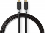 Nedis Kaabel USB-C - USB-C, 1m, USB 3.2, must, 100W
