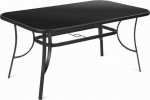 Fieldmann Black glass garden table FDZN5030