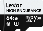 Lexar Karta microSD High Endurance 64GB C10 A1 U1 V30 100/35MB/s