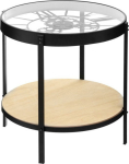 Atmosphera Meca coffee table with clock 50 cm