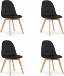 Leobert BORA chair - black velvet x 4