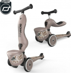 Scoot & Ride Highwaykick 1 Lifestyle 2w1 Brown Lines 96605