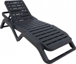Deck chair SCIROCCO, dark grey