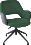 Task chair KENO without castors, green/grey