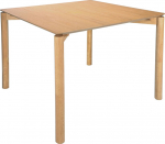 Dining table GARDENIA 90x90xH75cm, oak