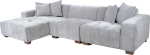 Corner sofa DAHLIA LC, light grey