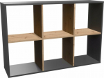 Lumarko Malax shelf 2x3 Anthracite/artisan
