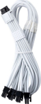 CableMod C-Series Pro ModMesh 12V-2x6-Kabel, Sleeved, 16-Pin zu 4x 8-Pin, f&uuml;r Corsair Type 4 und 3 PSUs - wei&szlig;, 60cm