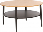 Coffee table HECTOR 80x80xH45cm, ash/black
