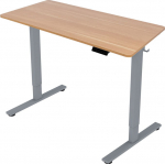 Desk ERGO FIT with 1 motor 120x60xH71.5-116cm, oak/silver grey