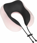 Tourist pillow - travel foam MEMORY, REBEL ACTIVE , the color pink