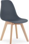 Leobert Modern Scandinavian graphite chair KITO for the kitchen and dining room