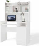 PORTO Desk Right Z Matte White Drawer Shelves Extension for Office Room