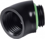 Barrow Adapter, 45 Grad, G1/4 Zoll AG auf G1/4 Zoll IG - schwarz