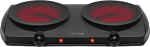 Conceptronic Two-burner electric stove, black VE3060