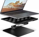 Axagon STND-LQB stand for notebooks and tablets. Aluminum HQ stand for laptops size 10-17.3. Adjustable height and angle. Black
