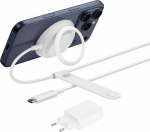 BELKIN UltraCharge 25w Qi2 Pad with kickstand, White