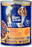 OPTIVITAL Chunks with turkey and carrots in gravy - wet dog food - 415g