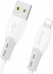 Kabel USB Dudao Kabel Dudao L25SL 30 W USB-A - Lightning z soft silicone braid 1 m - white