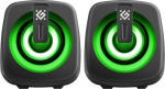 KIN Computer speakers J1 2.0 6W LED USB czarne