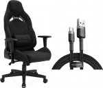 Armchair SENSE7 fabric Vanguard black + kabel usb