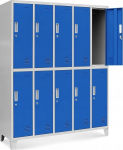 Jan Nowak Wardrobe BHP clothing 10-gray-blue door: BARTEK, 1360 x 1720 x 450 mm