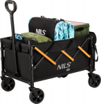 Nils Extreme NC2608 FOLDABLE TRAVEL STROLLER CZARNO-POMARAŃCZOWY 100L NILS CAMP
