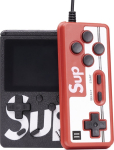 RoGer Retro mini Game console with 400 games / 3 inch color screen / TV output / Black + Remote