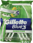 Gillette Blue3 Sensitive Disposable Razors 12pcs