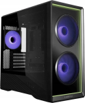 Lian Li Vector V150 PC Case, Mini Tower, mATX, Tempered Glass, Infinity Mirror - Black