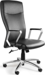 Unique Adella C239 office chair, genuine leather HL-4, black
