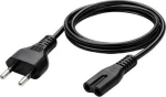 MediaRange IEC-Netzkabel 1.5m euro plug C7
