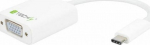 Adapter USB Techly USB-C - VGA White (020423)