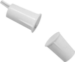 Sentek CH03CW recessed magnetic contact for wooden doors, white