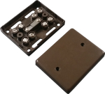 China Junction box J80B, 8+2 contact, tamper, Grade2, pruun