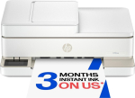 HP ENVY 6530 All-in-One - Multifunction printer - color - ink jet - A4 (210 x 297 mm) (original) - A4 (media) - up till 8 sidor/minute (copying) - up till 10 sidor/minute (printing) - 100 ark - USB 2.0, Wi-Fi(ac) - OOV vit