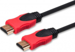 SAVIO Kabel HDMI (M) v2.0, 1.5m, copper, czarny, gold tips, Ethernet/3D, CL-95