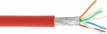 InLine Cable Installation S/FTP, PiMF, Cat.6A, halogen free, 500MHz, czerwony 100m (76899R)