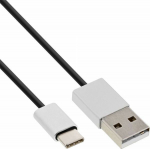 Cable USB InLine USB-A - USB-C 1.5 m Czarny (35834)
