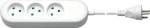 Wentronic Goobay Socket with earth 3-udtag 1.5m Hvid