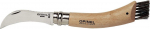 Opinel No. 08 Mushroom foldable knife w. Brush