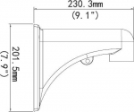 ALLNET ALL-CAM2498-LEP zbh. Wandhalter short ALL-CAM2498-LEP_Wall_Mount