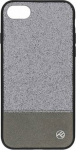 Tellur Cover Synthetic Leather Glitter II for iPhone 8 silver