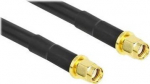 DeLOCK - Antennenkabel - RP-SMA (S) bis RP-SMA (S) - 2.0m - Koax - Schwarz (90454)